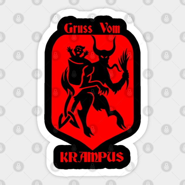 Krampus is Coming Sticker by celtichammerclub